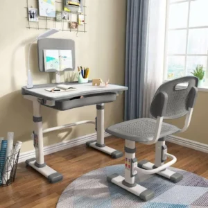Kids Height Adjustable Desk and Chair Set