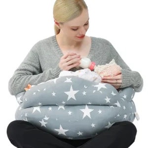 Adjustable Nursing Pillow for Breastfeeding, Removable Cover