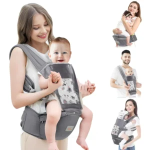 All Seasons & All Position Baby Hip Carrier with Hood