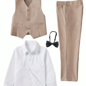 4-Piece Boys Formal Suit