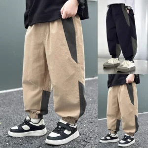 Boys Overalls Drawstring Pants