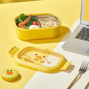 Kawaii Stainless Steel Children's Portable Food Container