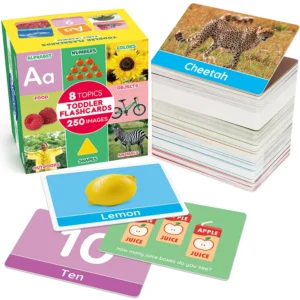 Double-Sided Educational Flashcards, Alphabet Number,