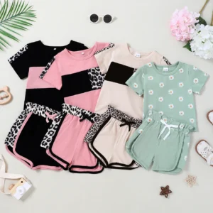 Girl Clothes 12M-5T Cute Summer Outfits Short Sleeve