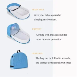 Portable Anti-Stress Bassinet for Baby