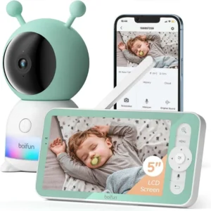 Baby Monitor  with Phone App, Automatic Tracking