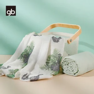 2PCS Baby Blanket, 4-Layer Bamboo Cotton
