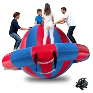 Inflatable Rocker Bouncer- Giant Seesaw with 8 Handles 660LBS Capacity