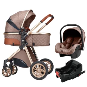 Luxury  3 in 1 High Landscape Baby Stroller