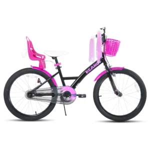 14 -20 Inch Bike with Training Wheels, Streamers, Basket and Doll Seat