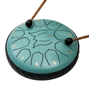 6 Inch, 11 Notes, Panda Drum Instrument with Bag, Music Book, Mallets