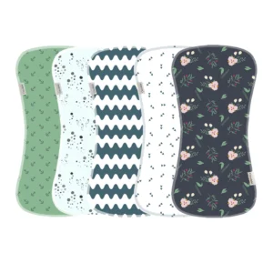 10-pack of soft and breathable baby burp towels