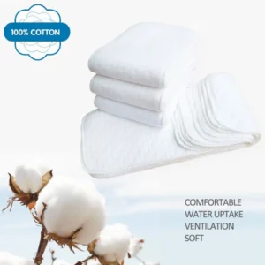 5pcs Cotton Cloth Diapers Reusable Washable