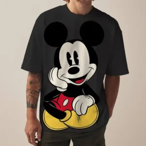 T-Shirt Disney Mickey Mouse Print Short Sleeve